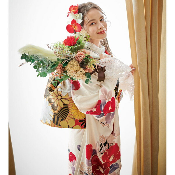 楽天市場】(卒業式応援Point10倍 2/19迄) 未仕立て 振袖 22点セット「V