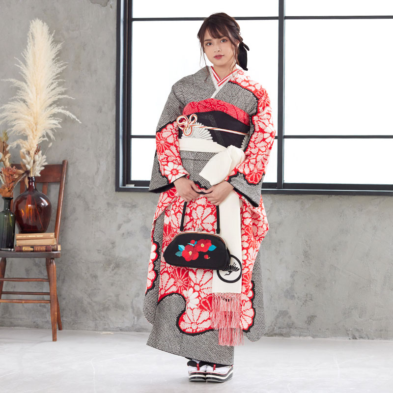 楽天市場】成人式早割クーポン10％オフ【振袖 レンタル】RS1943 正絹