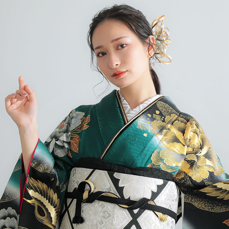 楽天市場】成人式早割クーポン10％オフ【振袖 レンタル】RS1983 正絹
