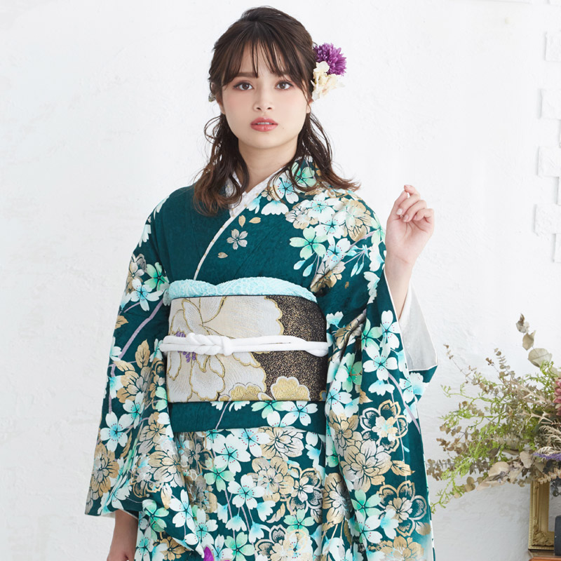 KN3885 振袖 身丈154.5cm 正絹 着物 成人式 【公式通販】