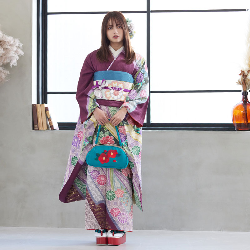 楽天市場】成人式早割クーポン10％オフ【振袖 レンタル】RS795 正絹 赤