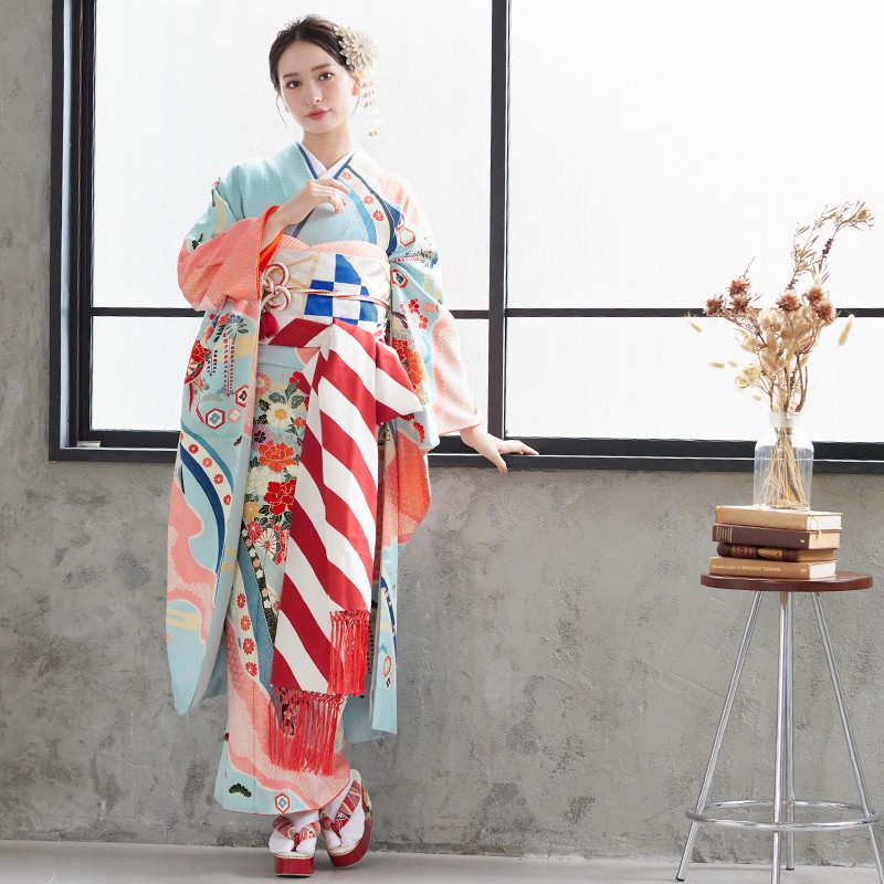 楽天市場】成人式早割クーポン10％オフ【振袖 レンタル】RS801 正絹