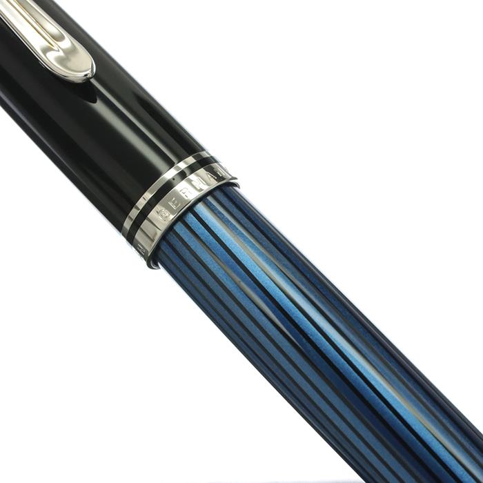 ペリカン スーべレーン M605 ブルーストライプ 万年筆 F 細字