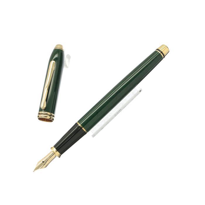 CROSS 万年筆 マーブルグリーン 14K585