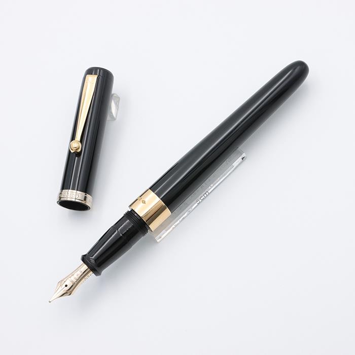 大橋堂 OHASIDO 万年筆 ペン先14K 尻軸ネジ式 エンジ 赤黒 漆塗 桐