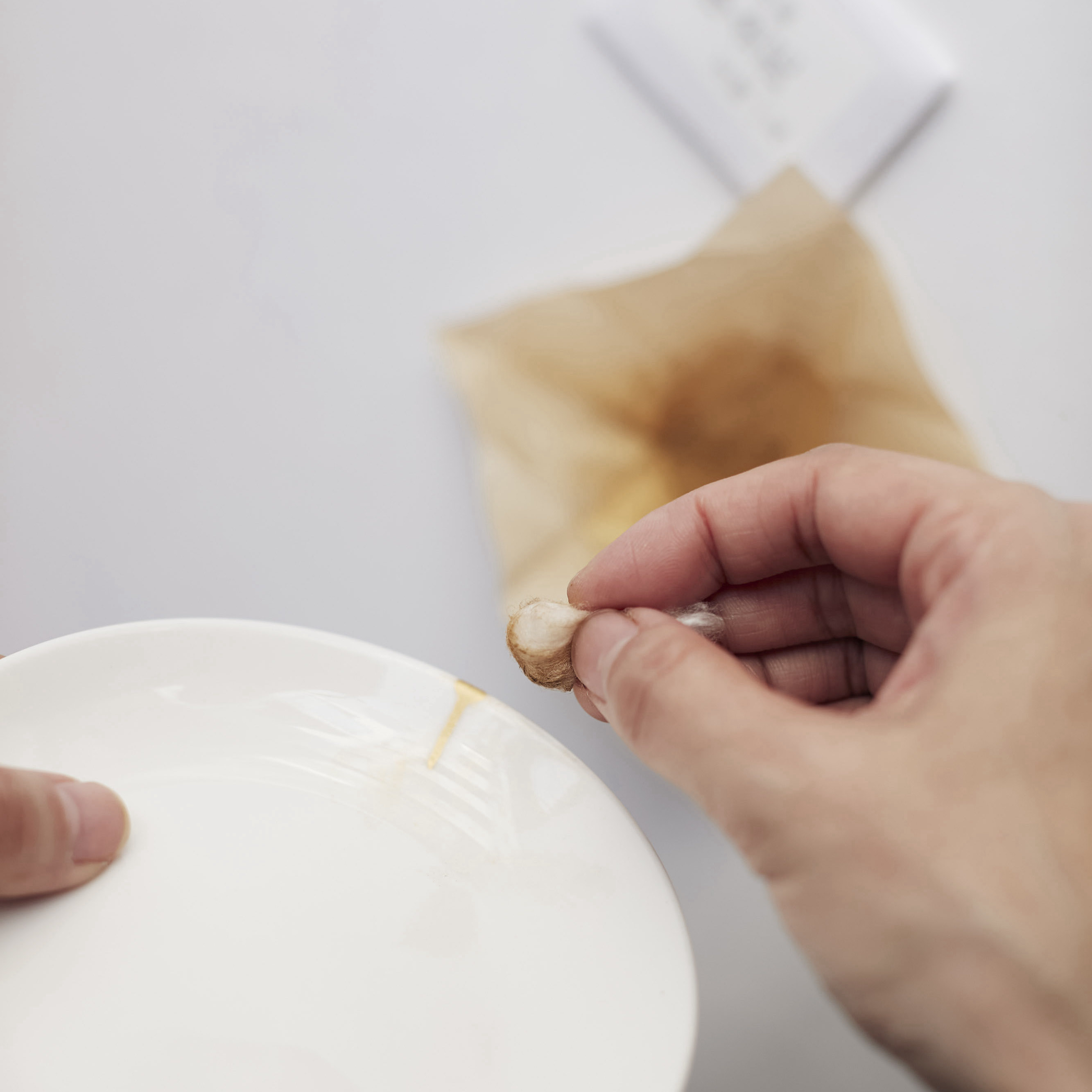 楽天市場】つぐつぐ 金継ぎ 代用金粉 準金泥 1g 真綿 セット 代用 消粉