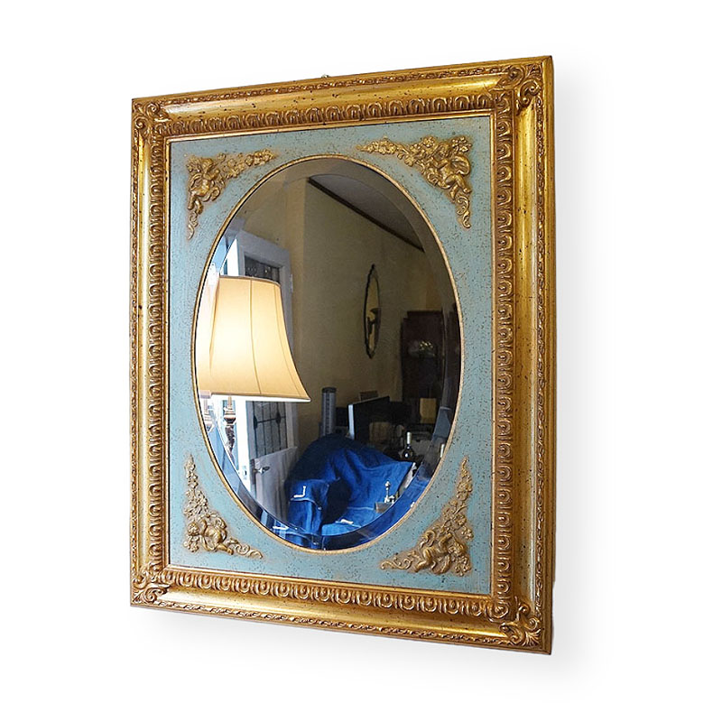 楽天市場】鏡 壁掛け アンティーク イタリア製 鏡 ミラー クラシック