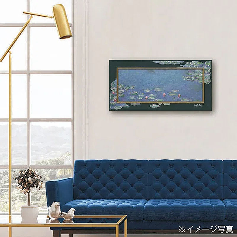 楽天市場】絵画 モネ インテリア monet 「 睡蓮 すいれん 」 60 × 30cm