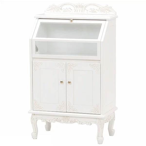 ヴィンテージ 希少バールウッド】イタリア製クラシックキャビネット 鍵