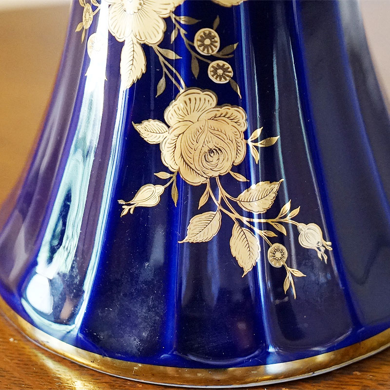 楽天市場】ヴィンテージ ドイツ製 花瓶 ECHT KOBALT フラワーベース