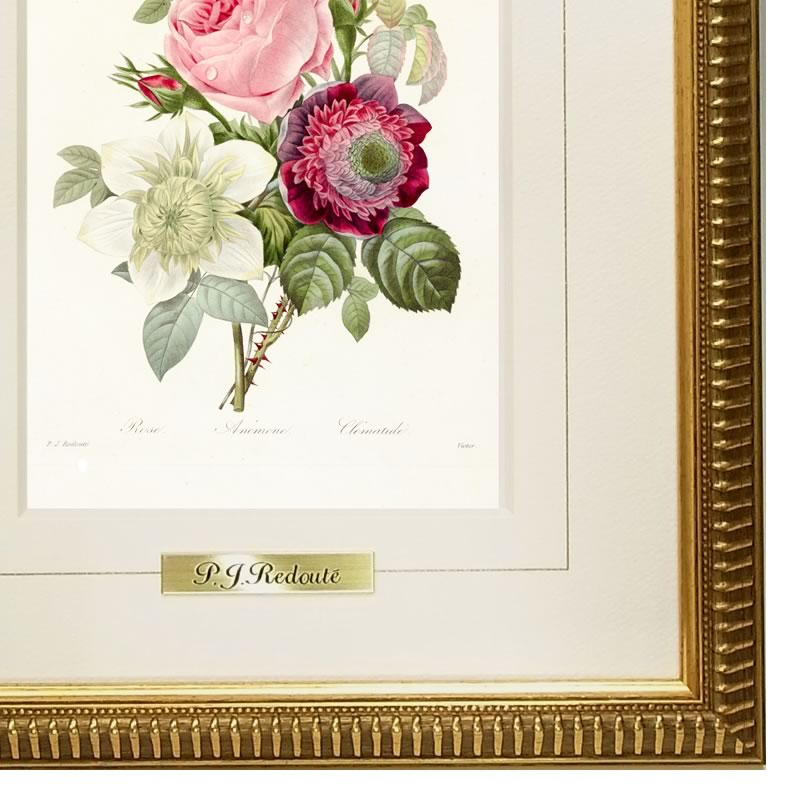 楽天市場】絵画 インテリア ルドゥーテ ローズ 絵額 複製画 『 美花選