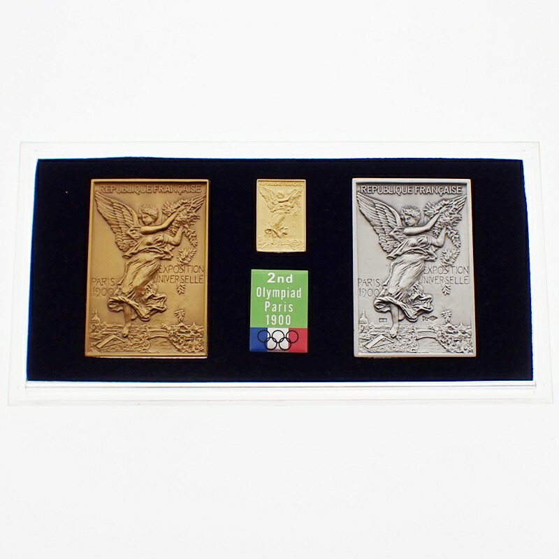 楽天市場】【中古】第2回 パリ オリンピック 1900 記念メダル 純金