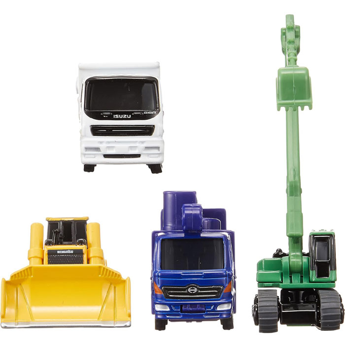 トミカ トラッククレーン 日野ダンプ 2台セット 輸出 Pocket Cars