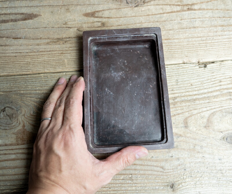 楽天市場】骨董○赤間硯 / 陽刻花鳥文蓋付○一石の彫銘あり | 20世紀頃