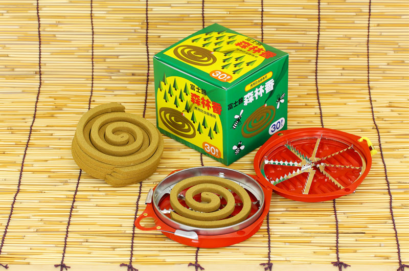 楽天市場】蚊取り線香より強力な防虫香 富士錦 森林香(黄色) 30巻入り