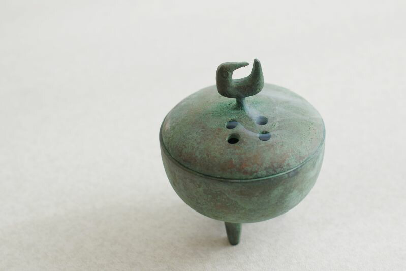 銅製 提梁暖手炉 香り炉 茶道香炉 香道具 装飾品 工芸品 置物 銅製