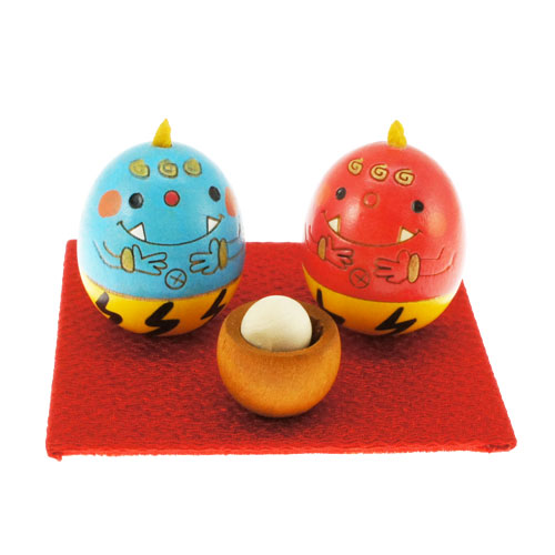 楽天市場】青鬼 【 たまご こけし 】 節分 鬼 寅 柄 プレゼント 卯三郎