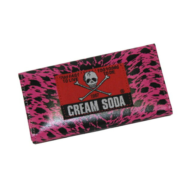 楽天市場】CREAM SODAヒョウ柄キーケースNEON PINKクリームソーダ