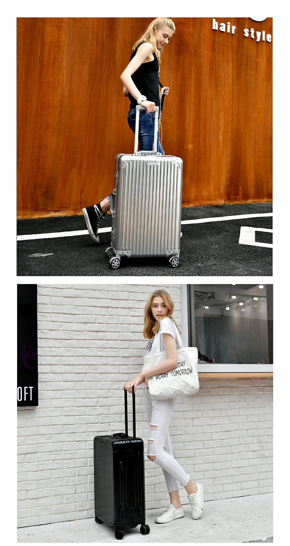 楽天市場】【☆送料無料☆】スーツケース キャリーケース アルミ合金