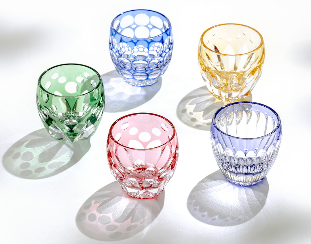 カガミクリスタル 江戸切子 蓋物 菓子器 キャンディポット 箱付き