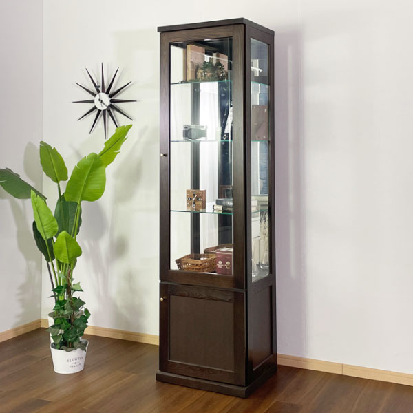 関西限定 送料別 4面ガラスショーケース 飾り棚 ビンテージ家具 関西
