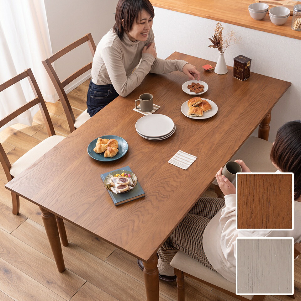 楽天市場】【6ヶ月保証付】ダイニングテーブル 長方形 四角 天然木