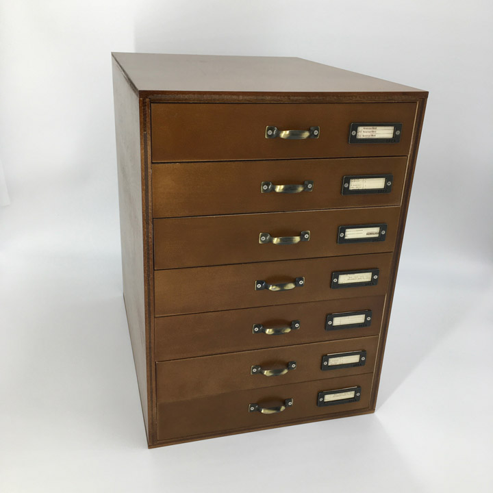 楽天市場】【A4 書類ケース7段 アンティーク 1527】木製 アンティーク