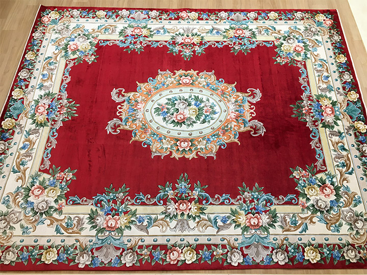 ⭐️中国美術 段通シルク100%壁掛け 150段 山繭 タグ付き 楽天市場