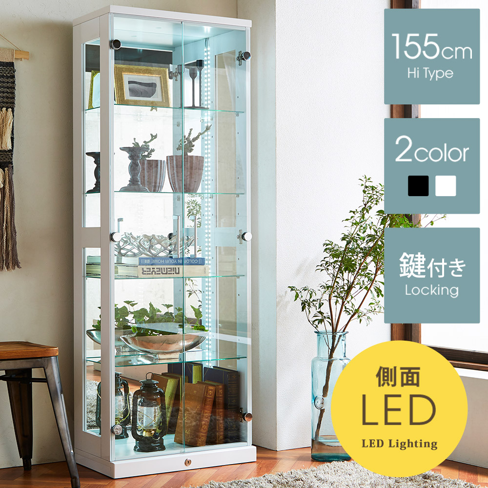 ホワイト ガラスケース 6段棚 引き戸 楽天市場】【12月15日24H限定