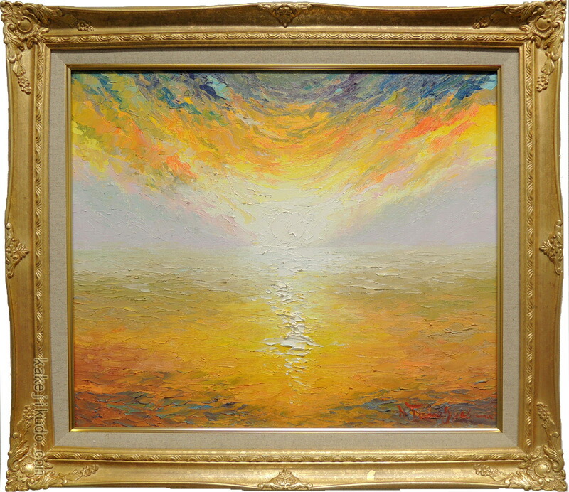 はるな 清水聖策 名画『飛んでいった日』 額装 油彩 49×69 真作保証