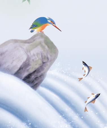 楽天市場】掛け軸 鮎にかわせみ (唐沢碧山) 送料無料 掛軸 : 掛け軸