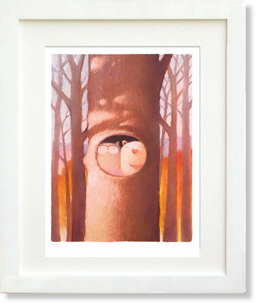 ふうか！ ジクレー版画 天使のいる季節 花色の天使 渡辺宏 本付き