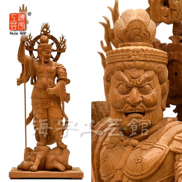 楽天市場】木彫り仏像 東寺形【四天王】セット 欅（ケヤキ） 「持国天