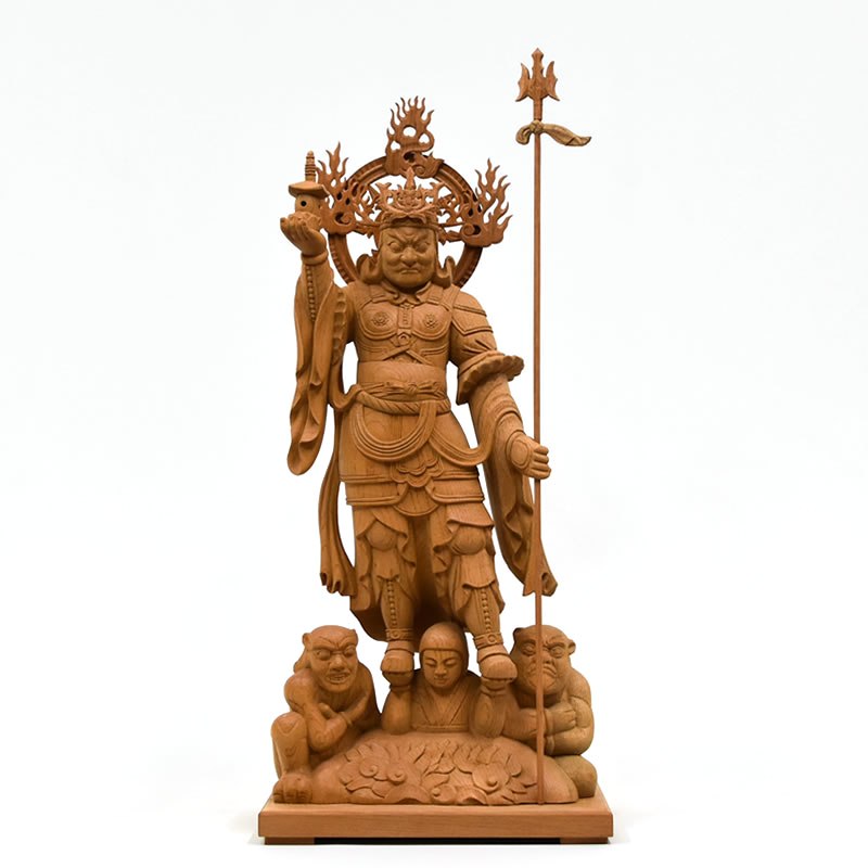 楽天市場】木彫り仏像 欅東寺（教王護国寺形） 【毘沙門天（四天王之