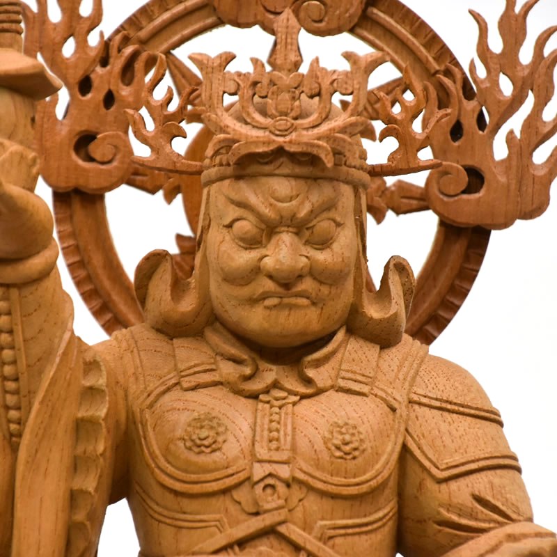 欅毘沙門天30cm #068