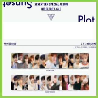 楽天市場】【おまけ付き】SEVENTEEN SPECIAL ALBUM 【DIRECTOR'S CUT