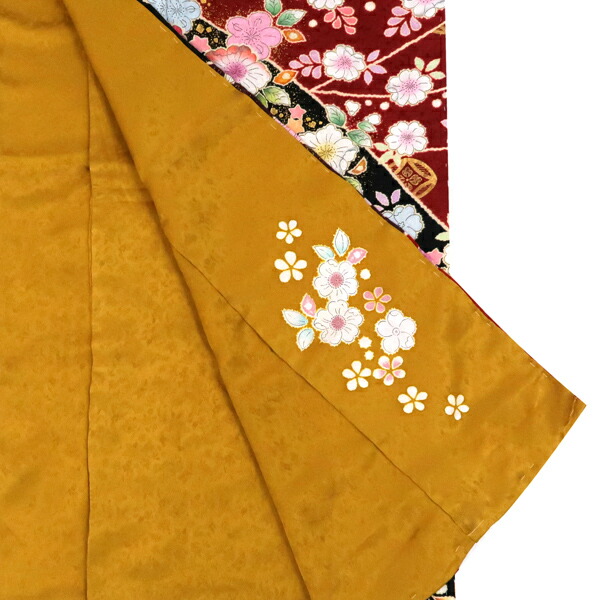 振袖 仮絵羽 桐屋翠山工房 金通し 絞り 辻が花 正絹 未仕立て品 八掛