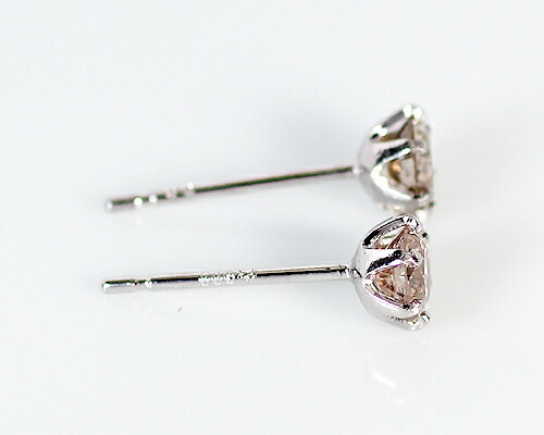 楽天市場】Pt900 0.4ct 1粒ブラウンダイヤモンドピアス : KASHIMA