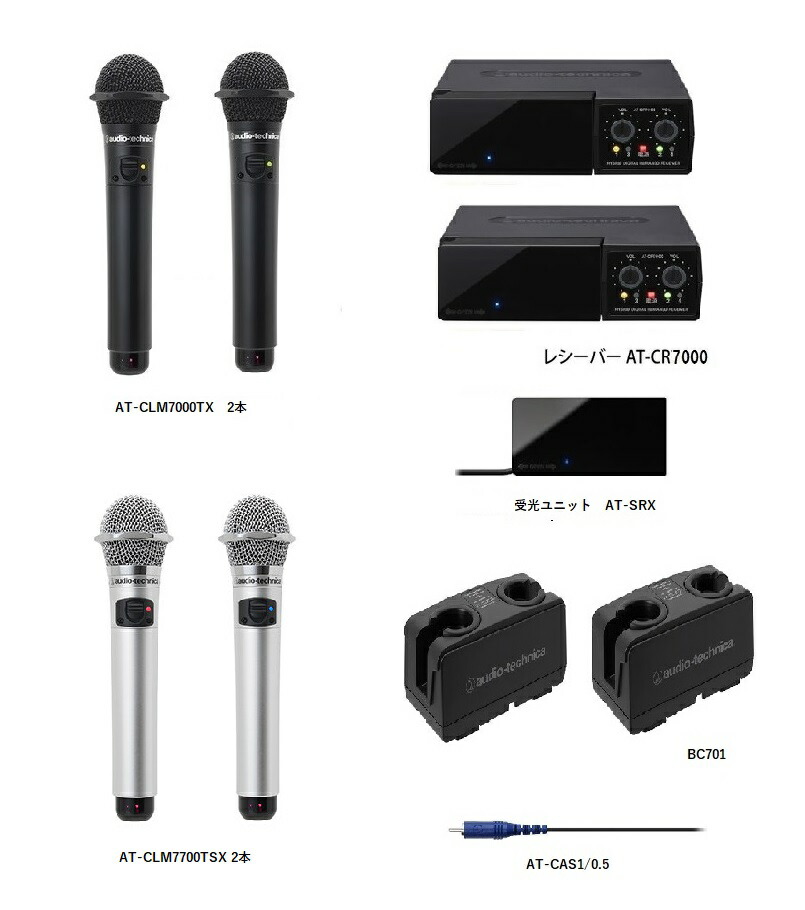 新品2本セット】マイク AT-CLM7000TX ワイヤレス 楽天市場】カラオケ