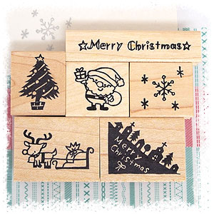 楽天市場】tugumi ラバースタンプ クリスマスセット 6点入り