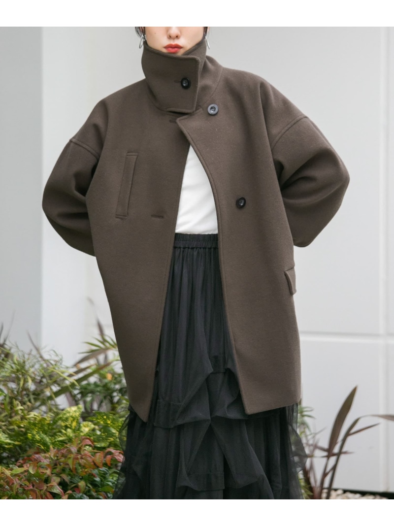 楽天市場】【SALE／60%OFF】スタンドカラーコクーンミドルコート KBF