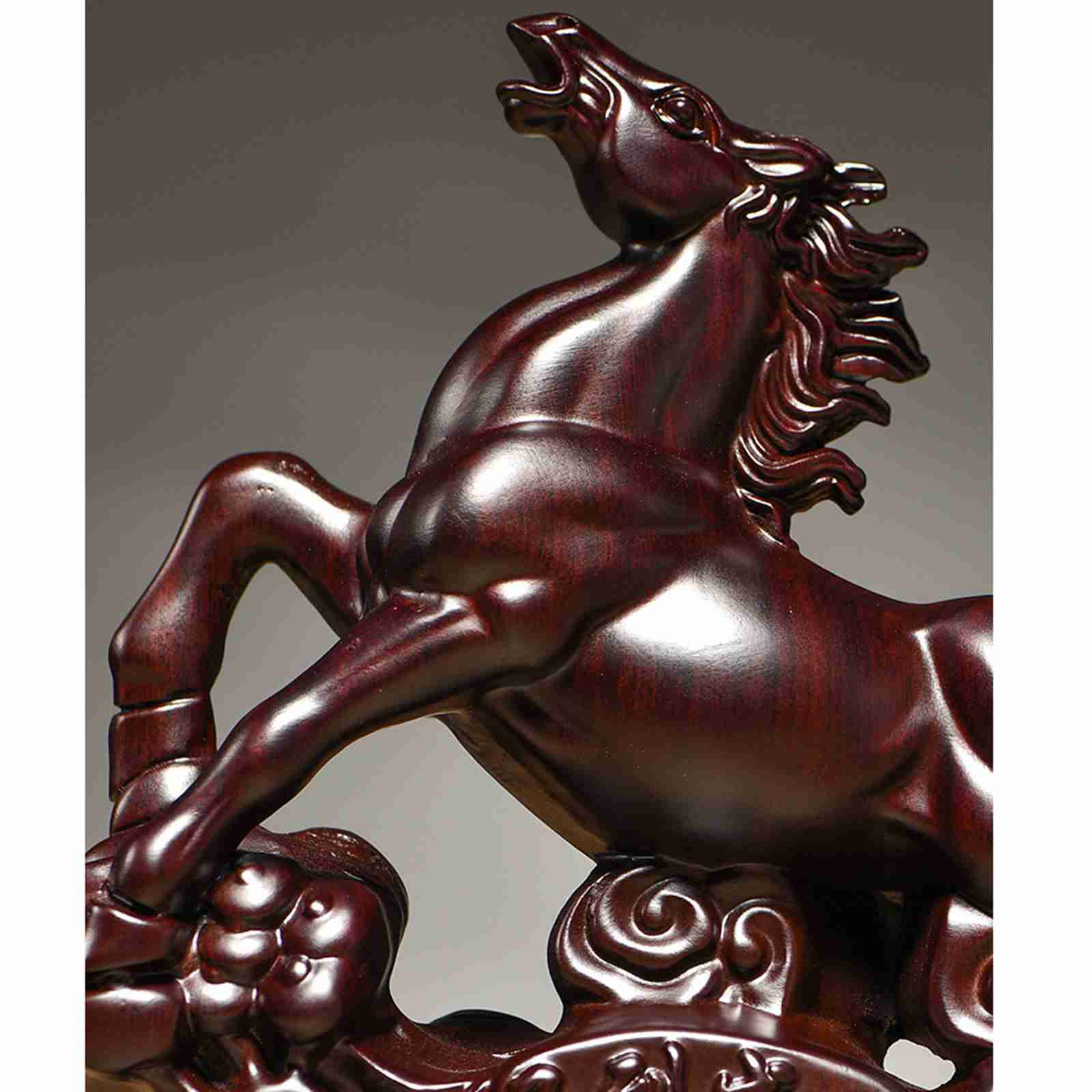 楽天市場】馬の彫像 風水置物 木彫り うま ウマ 風水馬 金運アップ 馬