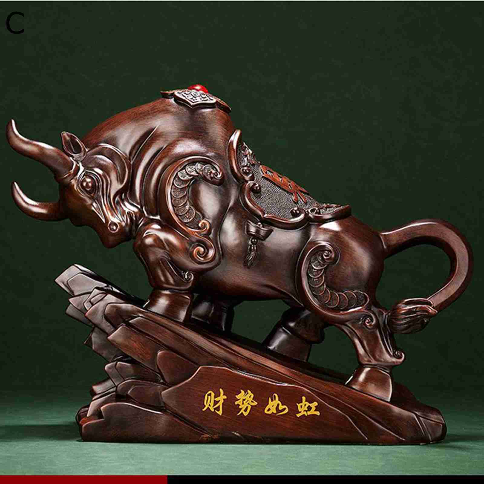 楽天市場】風水置物 牛の置物 牛の彫像 招財 財運 金運アップ 運気