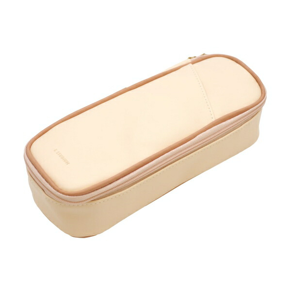 楽天市場】&STUDIUM ペンケース 【ライトベージュ】収納 筆箱 : 文具