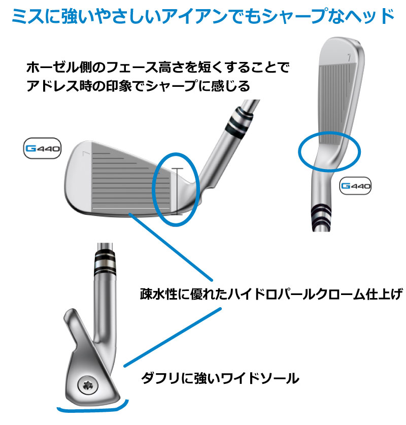 楽天市場】ピン G440 HL アイアン PING GOLF G440 IRON ピン純正 軽量