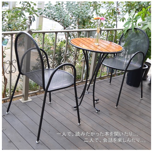 楽天市場】ガーデンチェア スチール製 ガーデンチェア アイアン 椅子