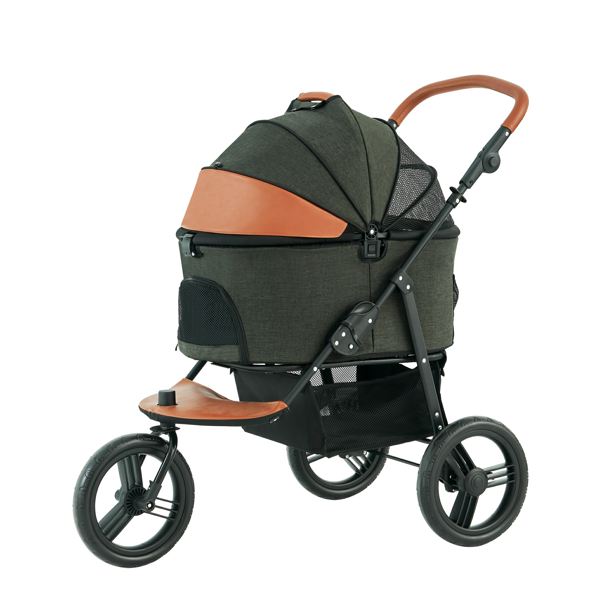 LuckyNavi 大型犬 中型犬 多頭 ペットカート 50kg耐荷重 ペットカート