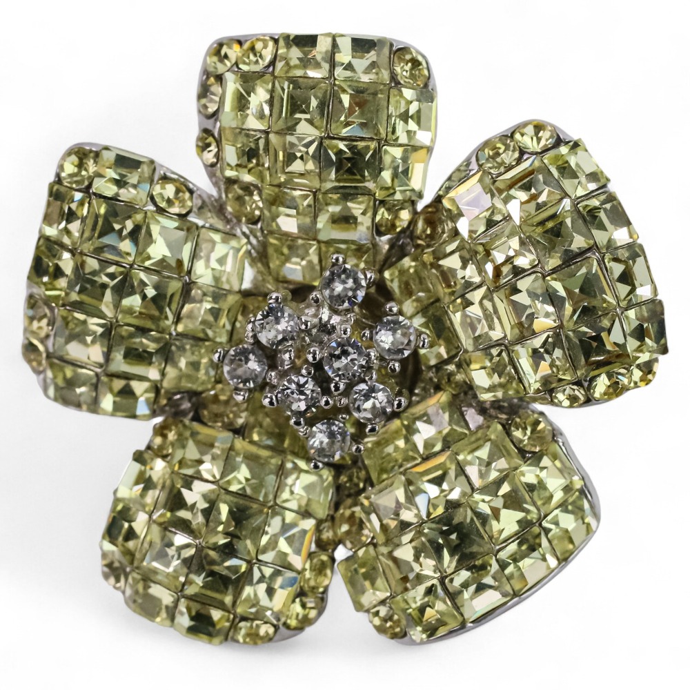 FOXEY ブローチ フラワー 花 フォクシー ゴールド系 アクセサリー