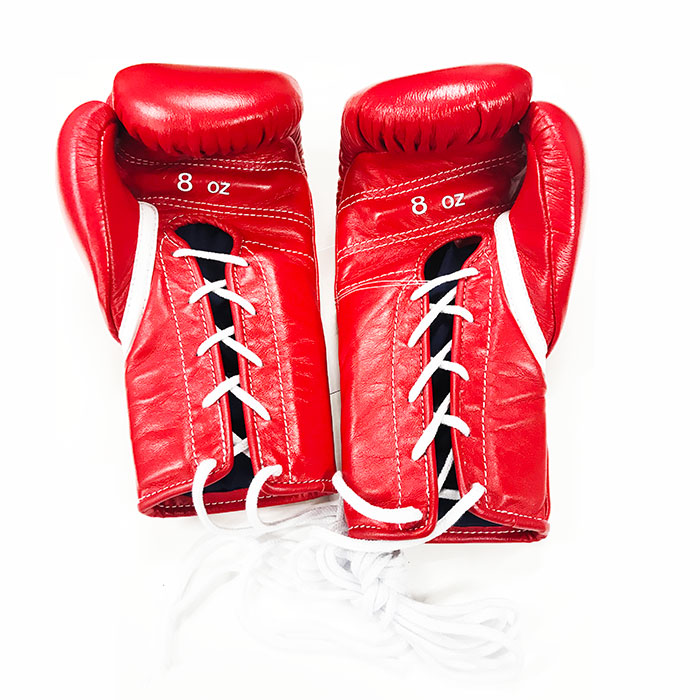 Winning レースアップボクシンググローブ レッドカラー8oz Winning