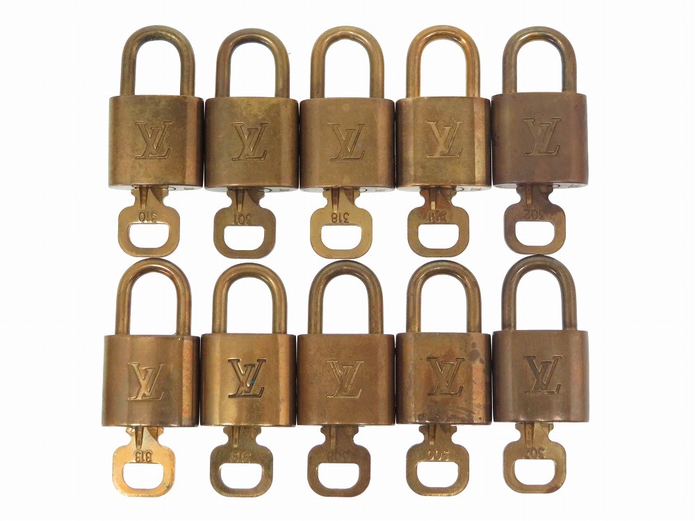 ルイ・ヴィトン 南京錠 パドロック 10個セット 鍵付き LVロック 楽天
